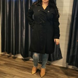Black trench coat